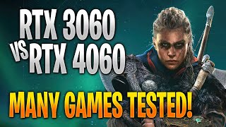 Nvidia RTX 3060 vs RTX 4060 | Game Benchmark Tests and Gameplay