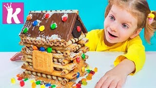 ДОМ ИЗ КИТКАТ, ОРЕО и M&MS | Christmas Candy House Kit Kat | CASA DE CHOCOLATE COM KIT KAT E OREO