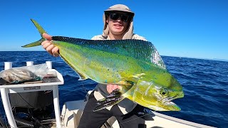 Catching Mahi Mahi EVERY cast! - Our 'plan b' paid off (fishing the FADs)