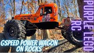 Gspeed Designs Power Wagon || Big Rock || #gspeed #axial #powerwagon