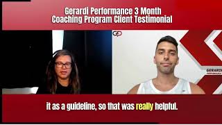 Pamela C. 3 Month Gerardi Performance Online Coaching Program Testimonial