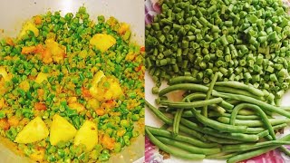 बिना भूक के भी पांच रोटी खजायेंगे अगर ऐसे बनाएंगे आलू बीन्स की सब्ज़ी || green beans Aloo Ki sabji ||