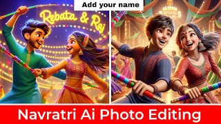 Navratri Ai Photo editing tutorial || navratri couples ai photo editing | Artistrajk