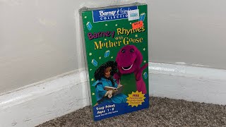 Barney Rhymes With Mother Goose VHS Sealed