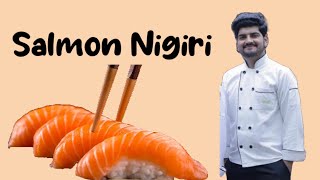 Salmon Nigiri || Salmon Sushi || How To Make Salmon Nigiri Sushi || Mehtab Sushi Boy