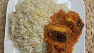 this coconut rice(basmati) and fish sauce is so easy and delicious 😋 | a much try recipe |