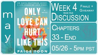 Week 4 Discussion - ONLY LOVE CAN HURT LIKE THIS