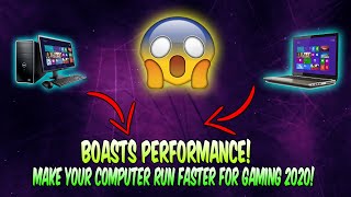 How TO Make Computer/Laptop Faster Windows 10 | Make PC Faster For GAMING 2020!