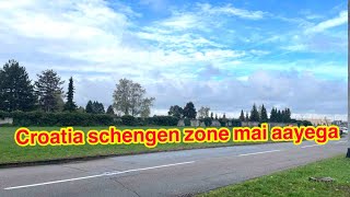 Croatia is not join schengen!! Bulgaria and Romania will join schengen next year