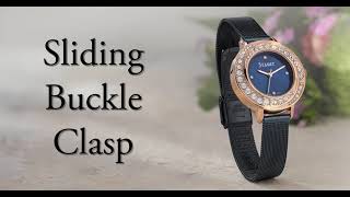 Sliding Buckle Clasp Tutorial - Midnight Swirl Watch