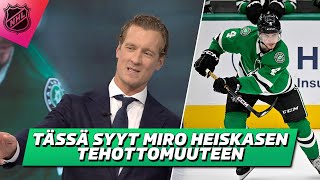 Tässä syyt Miro Heiskasen tehottomuuteen