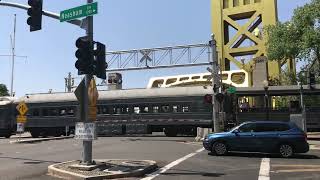 Amtrak 281 at Capitol Mall railroad crossing (4/24/2022)