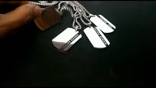 Raised Engraving Army tag