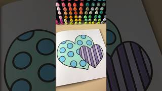 My coloring vault | Lovely hearts 💙💜