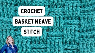 CROCHET BASKETWEAVE STITCH | Slow & Close-up Crochet Tutorial | Hope Corner Farm Crochet