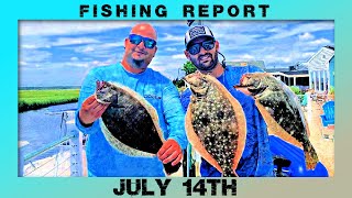 New Jersey Fishing Report July 14th #flounder #fluke #surffishing