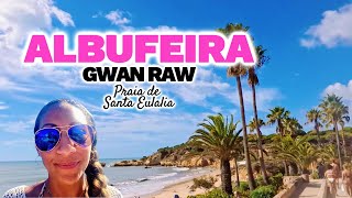 GR008 ALBUFEIRA GWAN RAW Solo Trip To The Beach. Sea Sun Restaurant