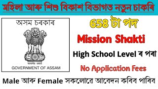 পুনৰ ১টা বিভাগত চাকৰি 600 টা পদ || Assam govt job  vacancy  || New assam govt job updates 2024