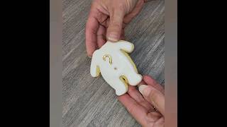 watch how to create and easy baby gender reveal sugar cookie with royal icing and sprinkles #howto