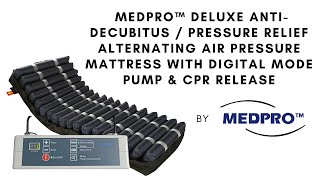 MEDPRO™ Deluxe Anti-Decubitus / Air Pressure Mattress with Digital Mode Pump & CPR Release