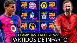 🚨LOCURA: ASI SE DEFINIO LOS PARTIDAZOS de LA CHAMPIONS LEAGUE 2024/25