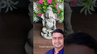 DIY Eco-friendly clay Ganesha idol #shorts #viralvideos #trendingshorts