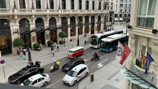 JW Marriott Madrid view from the 2nd floor corner suite overlooking the Four Seasons #travel #spain