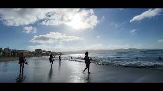 Las Palmas de Gran Canaria. Playa de Las Canteras. Diciembre 2023