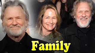 Kris Kristofferson Family With Daughter,Son and Wife Lisa Meyers 2024