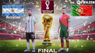 FIFA23 - Argentina vs Portugal | Full Match l WORLD CUP Championship Final | PC™ Gameplay [60]