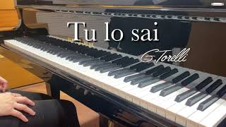 Tu lo sai, in C Major, Karaoke, for middle and low voice, Torelli, Accompaniment