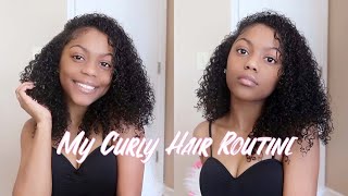 MY CURLY HAIR ROUTINE! | NATURAL HAIR