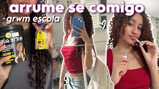 arrume se comigo para escola *grwm + comprinhas de beleza*🎀