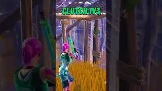 Clutch 1v3 In Fortnite! #shorts #viral