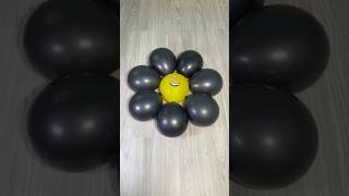 Pop 7 black balloons, 1 emoji balloon || asmr reverse video