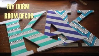 DIY Wall Letters Dorm Room Decor! Perfect Roommate Gift