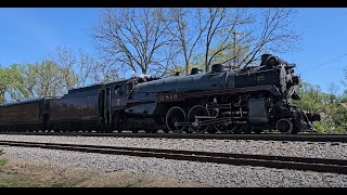 5/6/2024 CP Steam 2816 The Empress Final Spike Tour Watertown,Wisconsin @TrainswithAndy