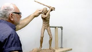 Sculpture Learning: Male model - figurative sculpting exercise #1