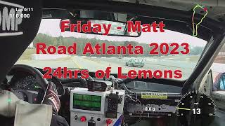 Road Atlanta Lemons Practice - Friday Matt - 2023