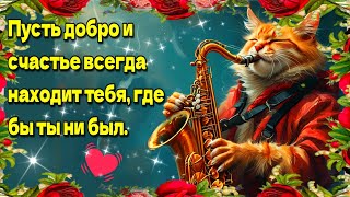 🍁☕🍁Самого доброго осеннего  утра!🍁Благословенного дня!🌞Красивая музыкальная открытка