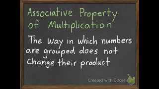 The Associative Property of Multiplication 3-6