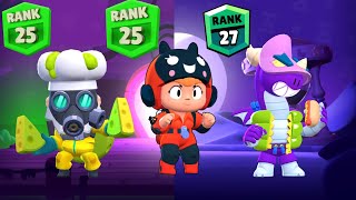 АПНУЛ ТРЁХ БРАВЛЕРОВ НА 25 РАНГ🧨🐝🌭 | BRAWL STARS