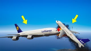 Airplane A320 Crashes Mid-Air With Airbus A350 | GTA 5