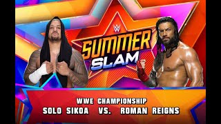 WWE 2K23 | Solo Sikoa vs Roman Reigns Wwe  Championship | Summer Slam 2023