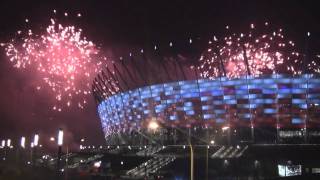 "Oto jestem!" - Pokaz sztucznych ogni na zakończenie inauguracji Stadionu Narodowego