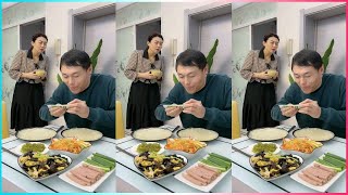 🤣🍛 Hubby's Attempt to Treat Wifey Ends with Him Eating Everything! Don't Miss the Fun! 😜 #funnyvideo