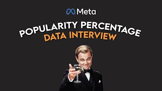 Hard SQL Interview Question From FACEBOOK | Data Science Coding Interviews (Popularity Percentage)