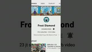 JJ Frost diamond | spesial 23jt subscriber frost diamond #short @FrostDiamond #Kanandawidyantara