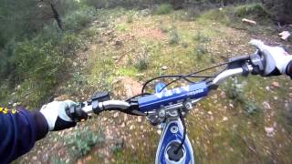 moto trial down hill