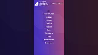We are excited to unveil the 2024 Intelligent Applications 40 #IA40 #ai #entrepreneur #ML #investing